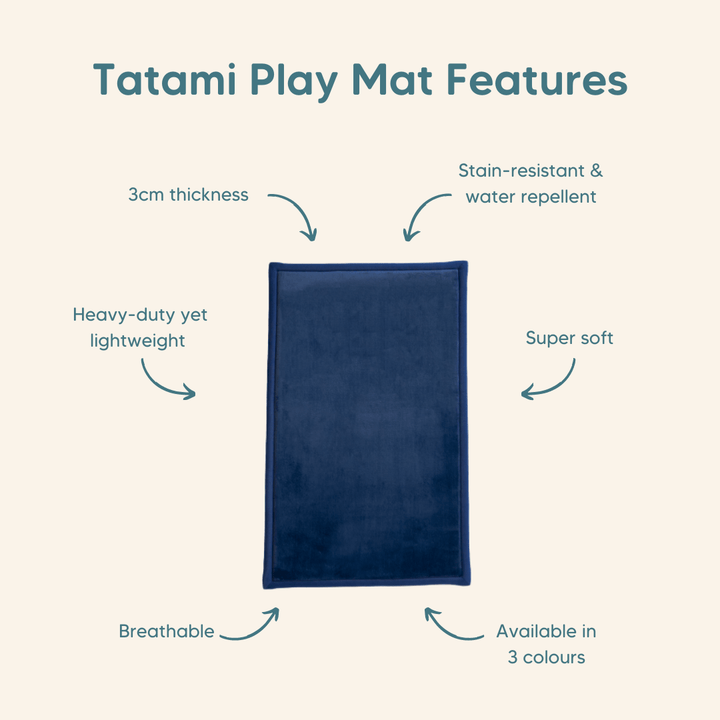 Tatami 畳 Play Mat - Blue